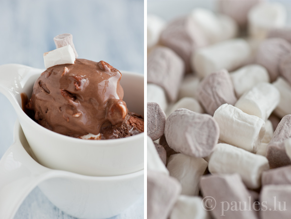 Cremiges Schokoladen Marshmallow Eis