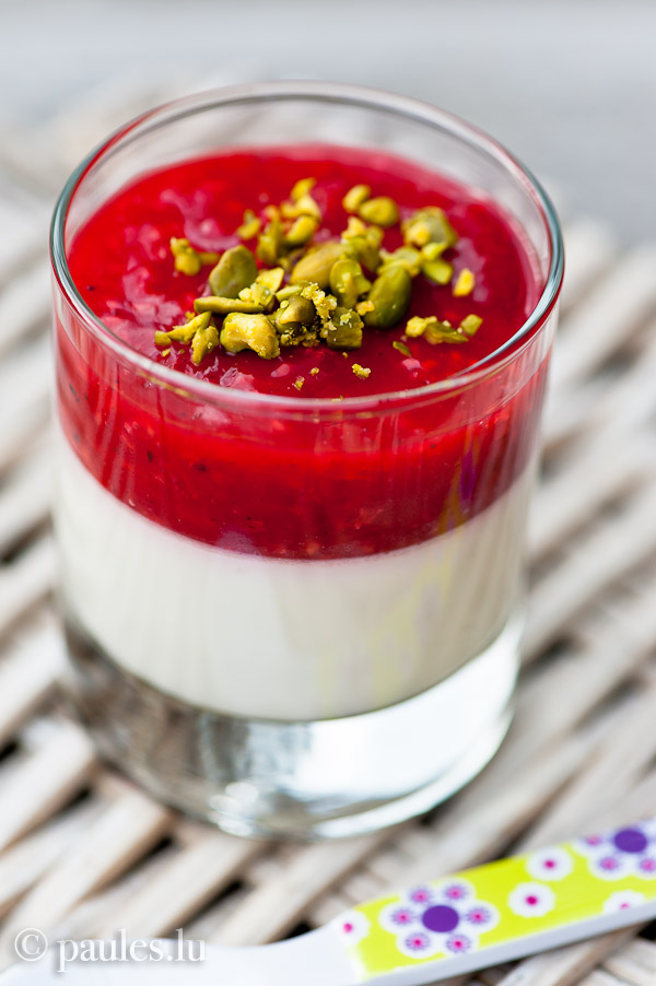 Panna Cotta Mit Erdbeer Rhabarberkompott — Rezepte Suchen